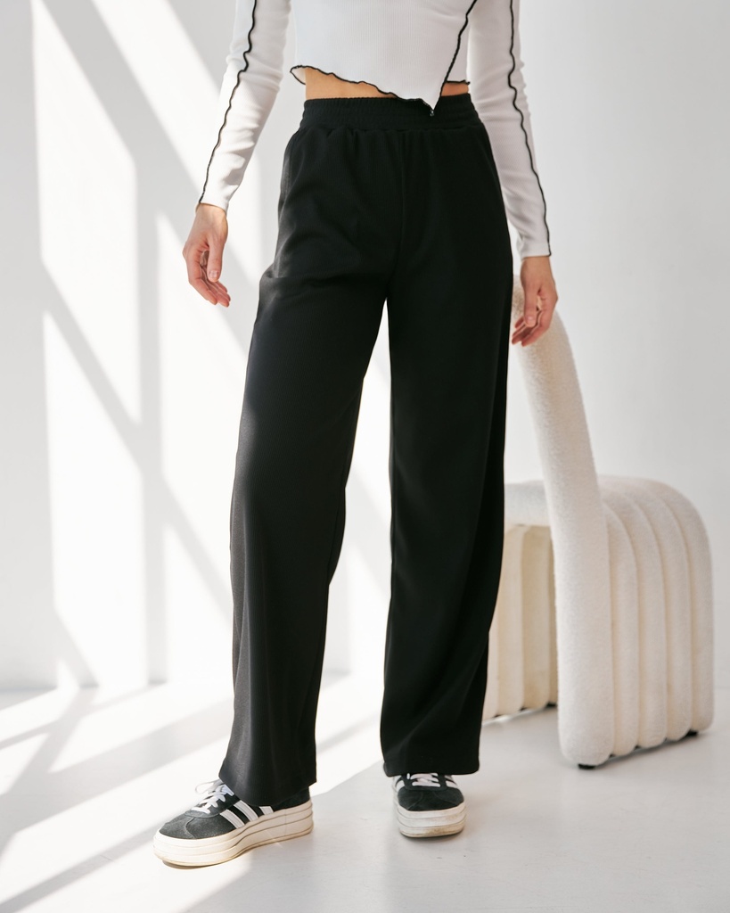 Брюки із рубчика с поясом