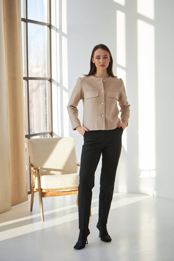 Брюки классические из алекса с начесом