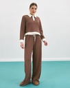 Джемпер поло з білим комірцем